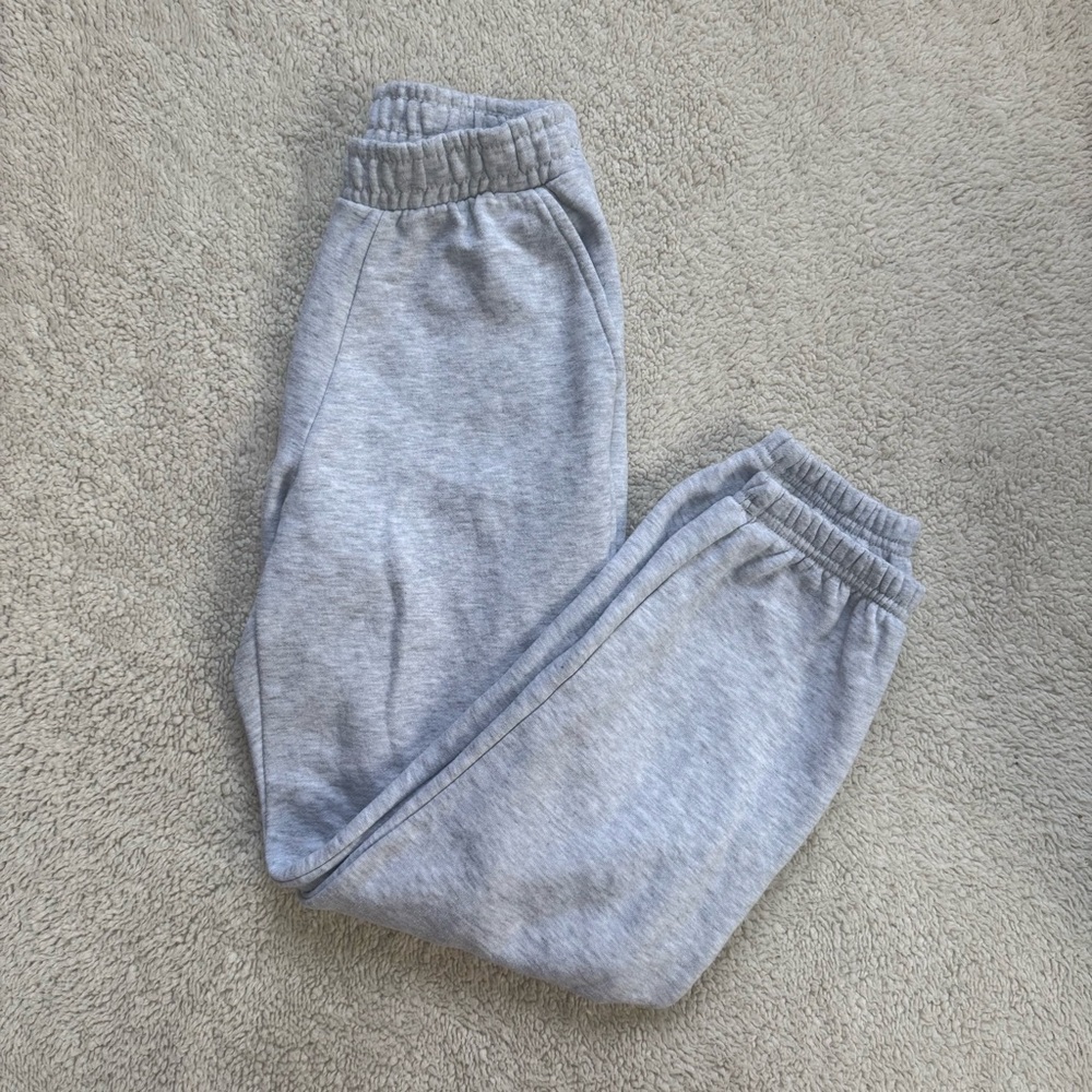 Zara Heather Gray Girls Elastic Waist Jogger Sweatpants Size 13-14